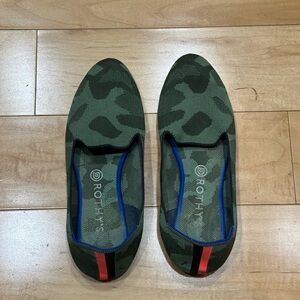 Rothy’s Olive Camo Loafers